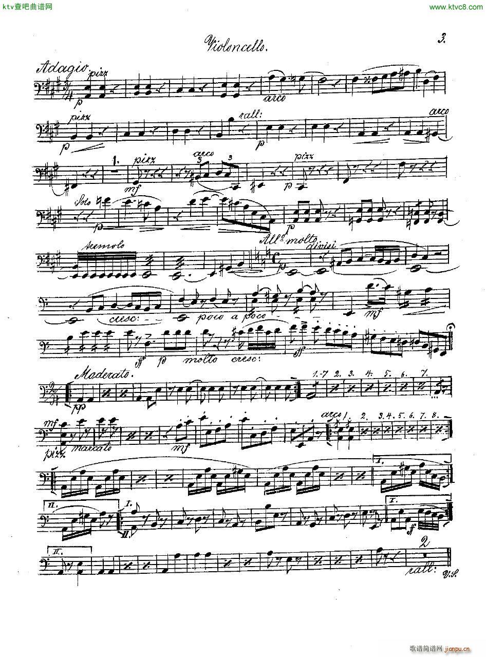 Andersen op 2 Ungarische Fantasie orch parts(V)16