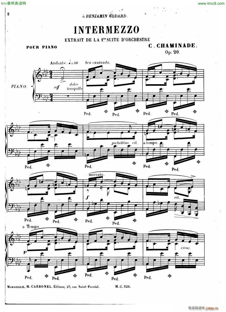 Chaminade 20 Intermezzo(V)1