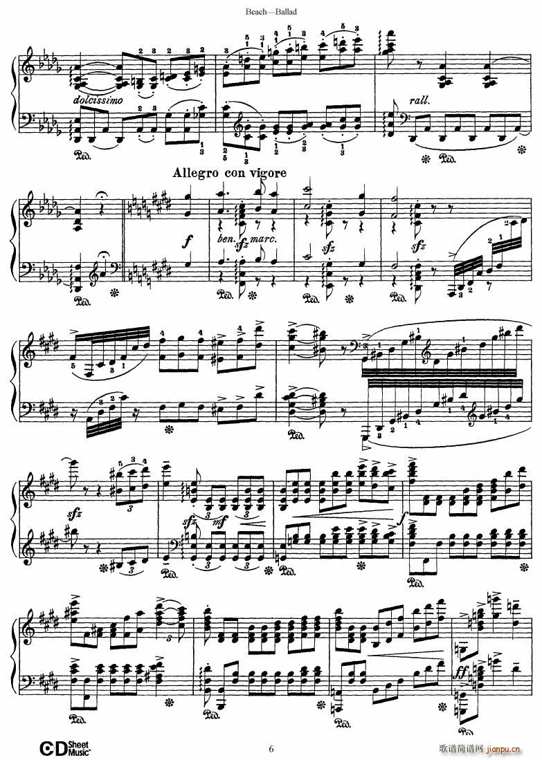 Beach Ballad in D flat major(V)6