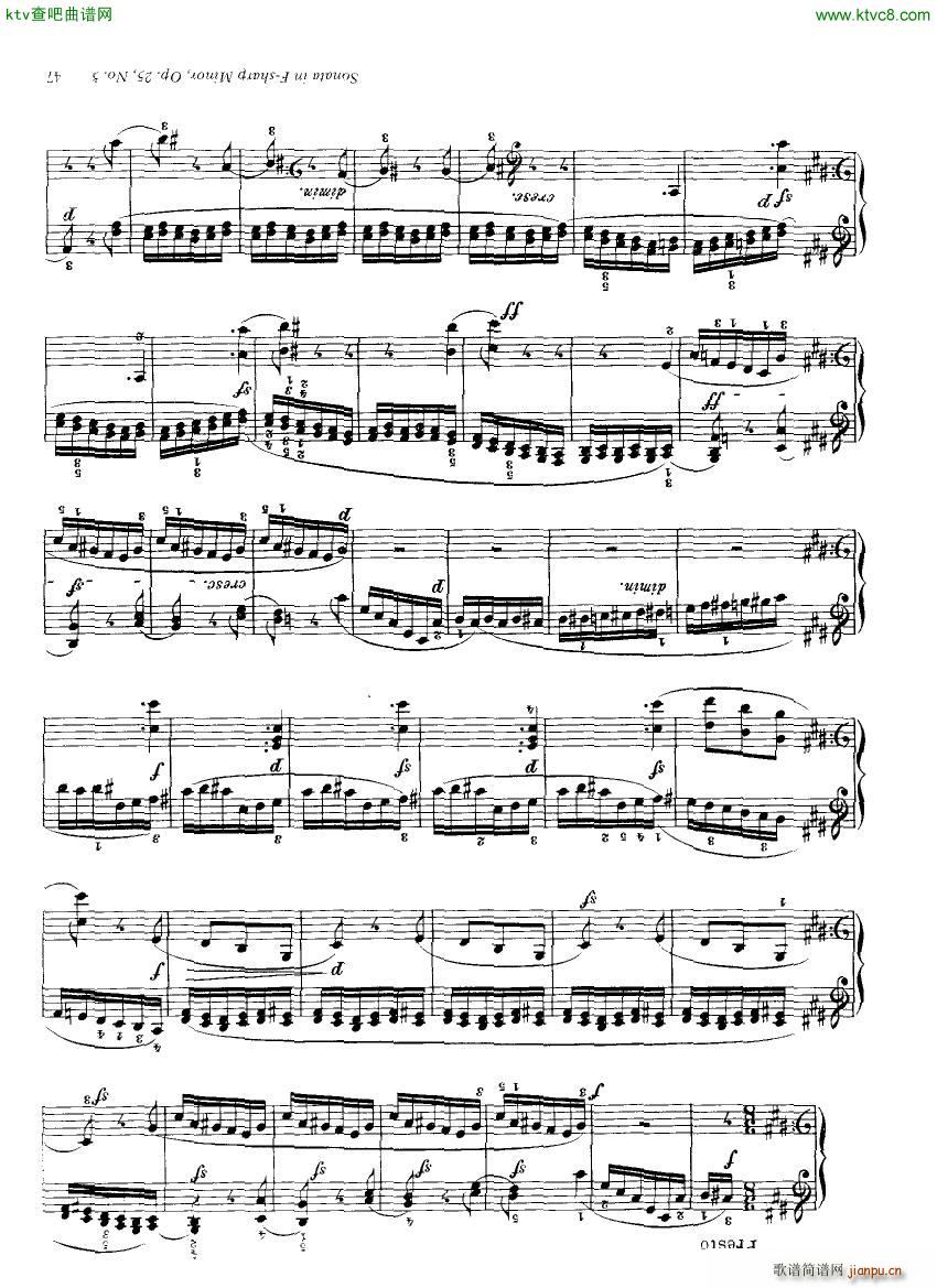 Clementi 25 5 Sonata Fsharp minor(V)15