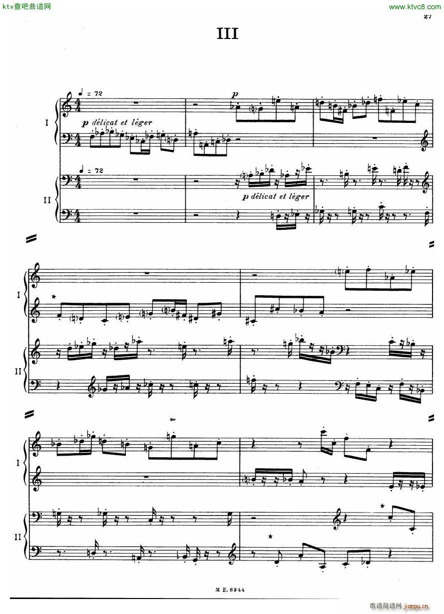 Auric Partita for two pianos(V)27