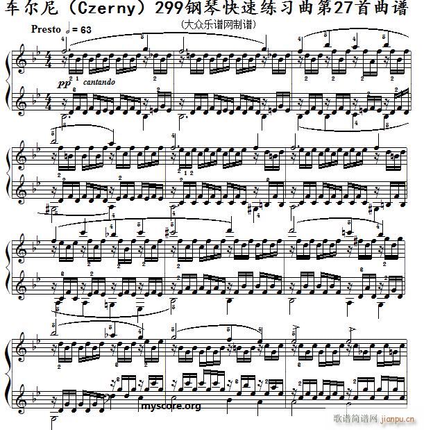 ܇(ch) ٿپ Czerny 299 27 ʾ(V)1