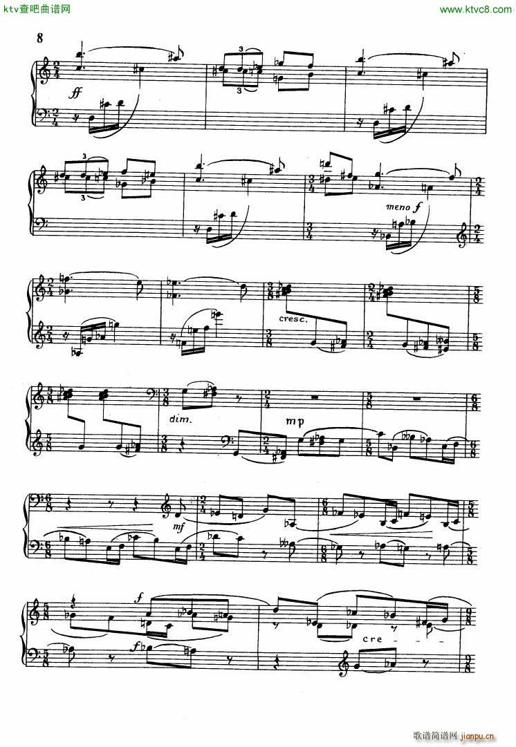 Ferenc Szabo Toccata for Piano(V)6