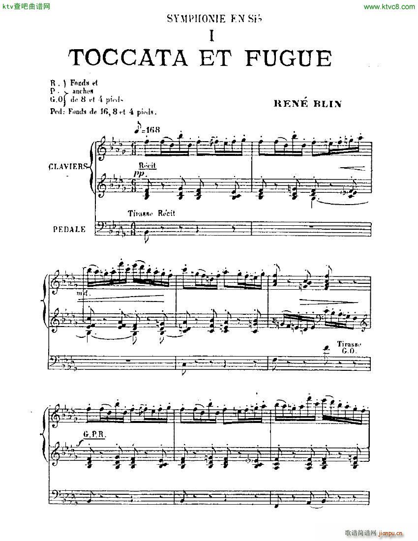 Blin Rene Symphonie mvt 1 solo organ(V)1