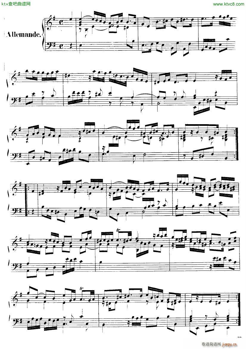 Handel Suite in E minor G163 167(V)5