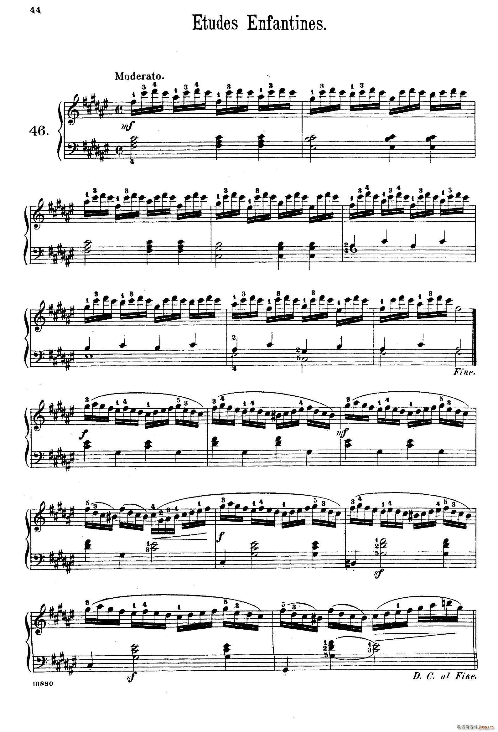 Etudes Enfantines Op 37 ͯپ 46 50(V)1