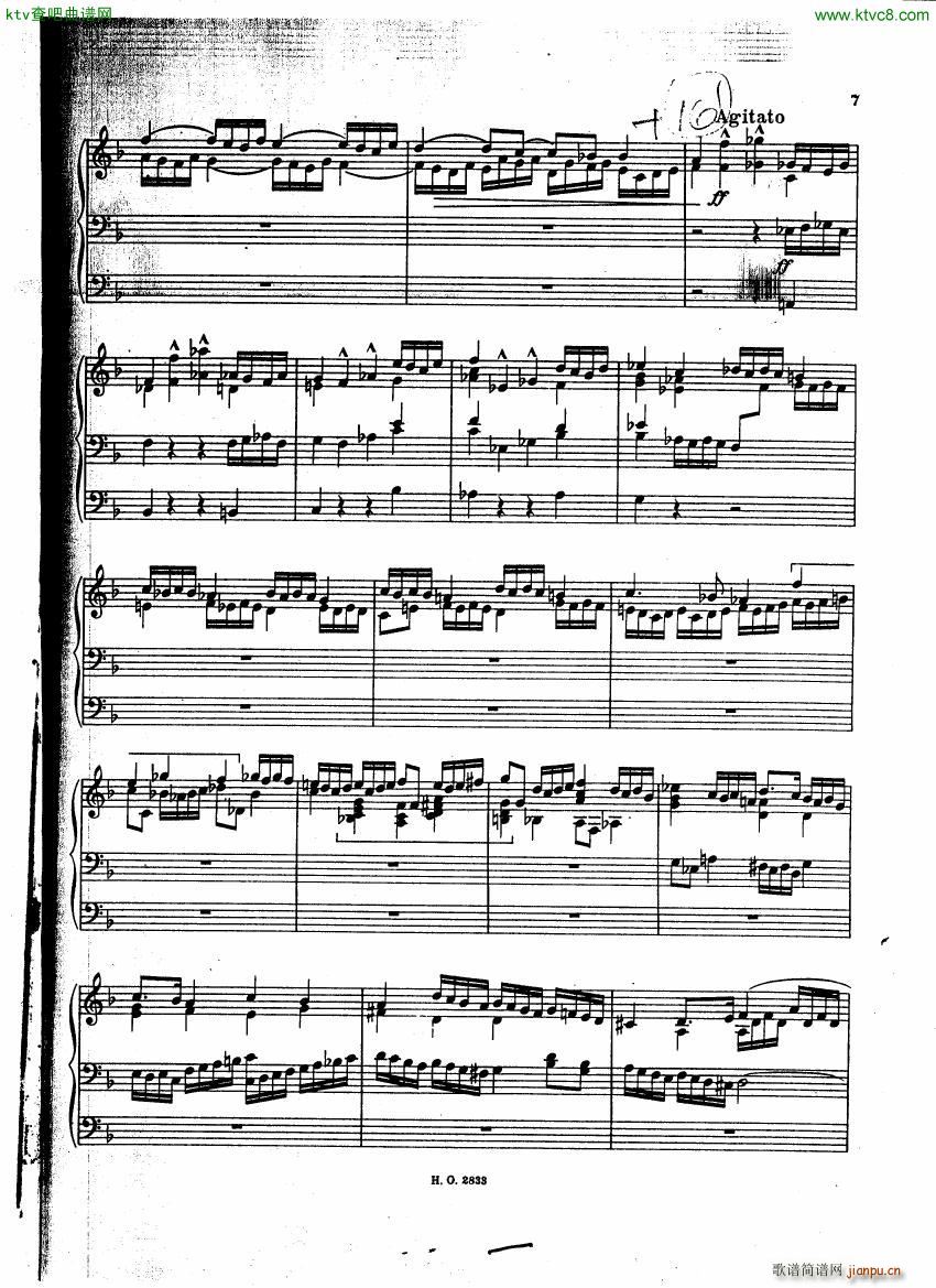 Bach JC Fugue F major on B A C H for organ(V)6
