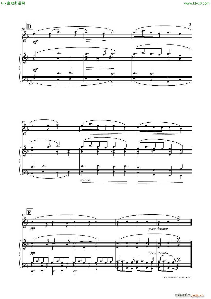 Faure Gabriel Pie Jesu Flute Piano Score(V)3