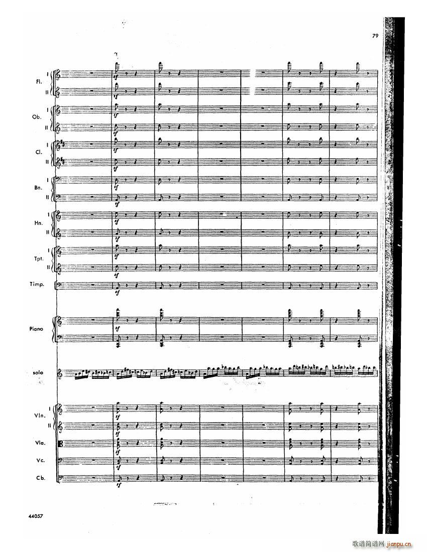 Barber op 14 Violin Concerto Score (V)38