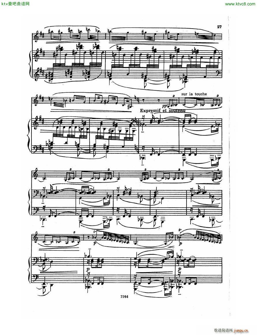 Debussy Violin Sonata Pn(V)26