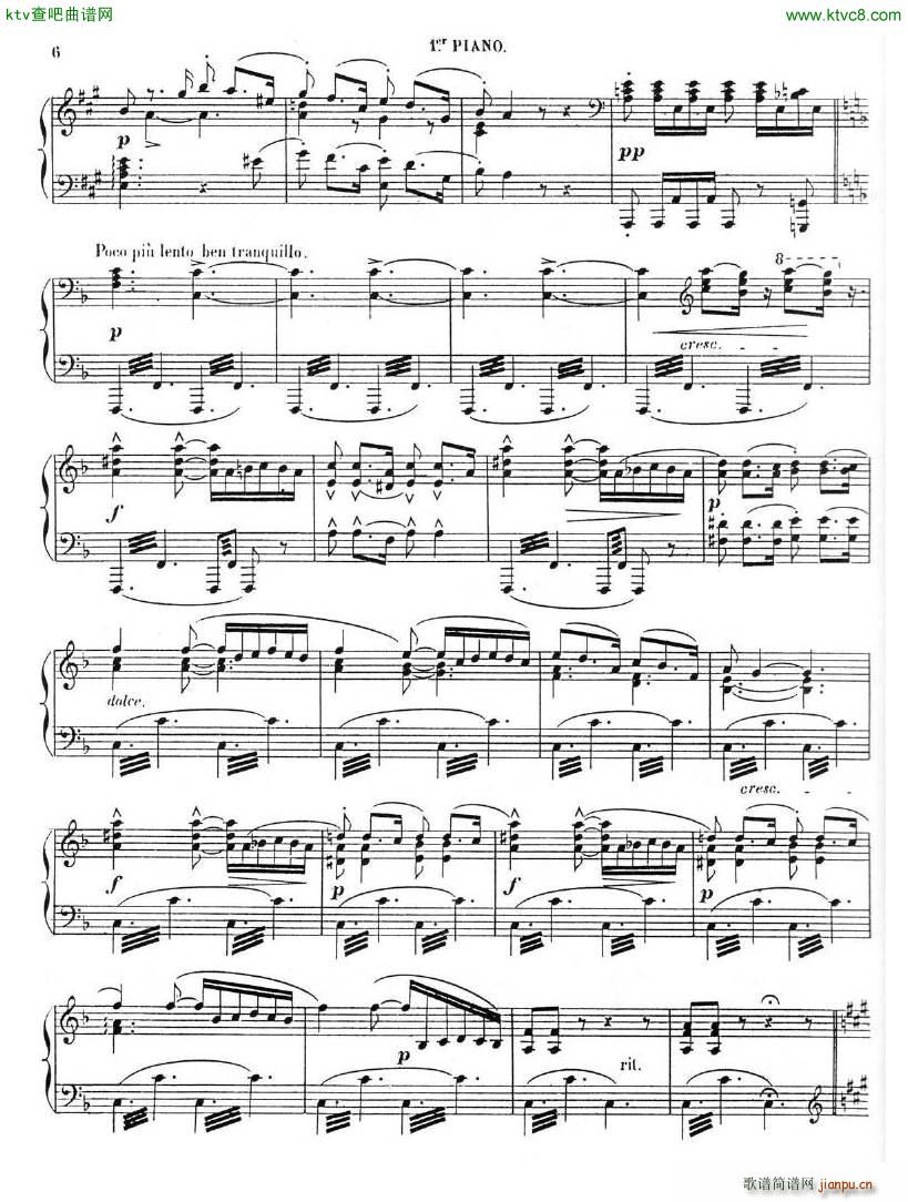 Chaminade Cecil La Sevillane for 2 pianos 4 hands(V)6