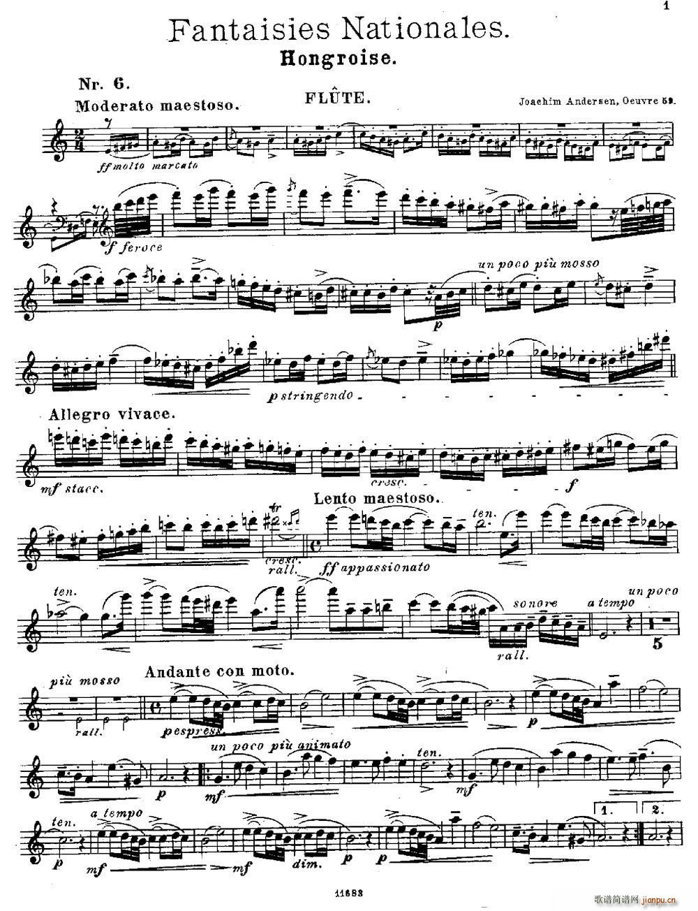Fantaisies nationales Hongrois Op 59 No 6(ѺV)1