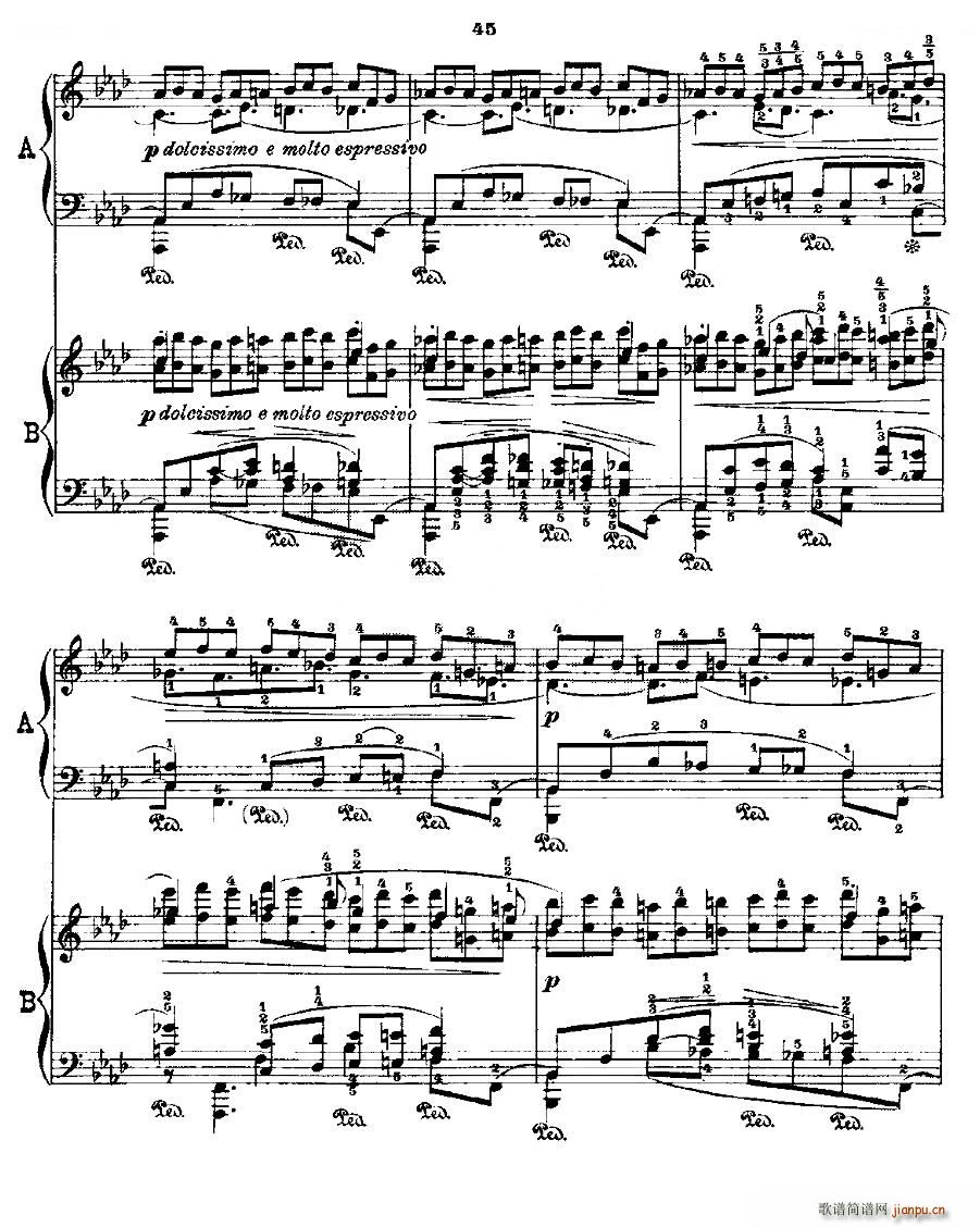 Ф  Fr Chopin Op 25 No2 3(V)7