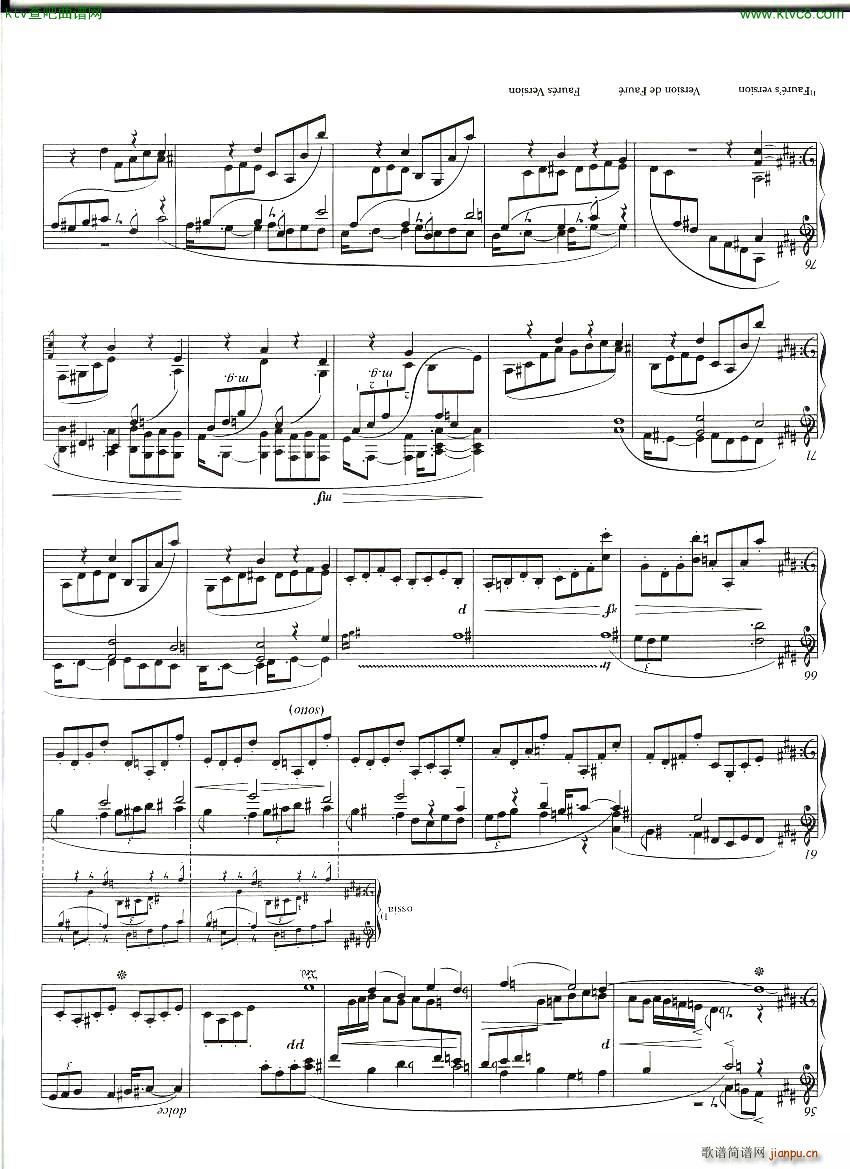 Faure 050 Pavane arr piano solo H Hiscocks(V)3