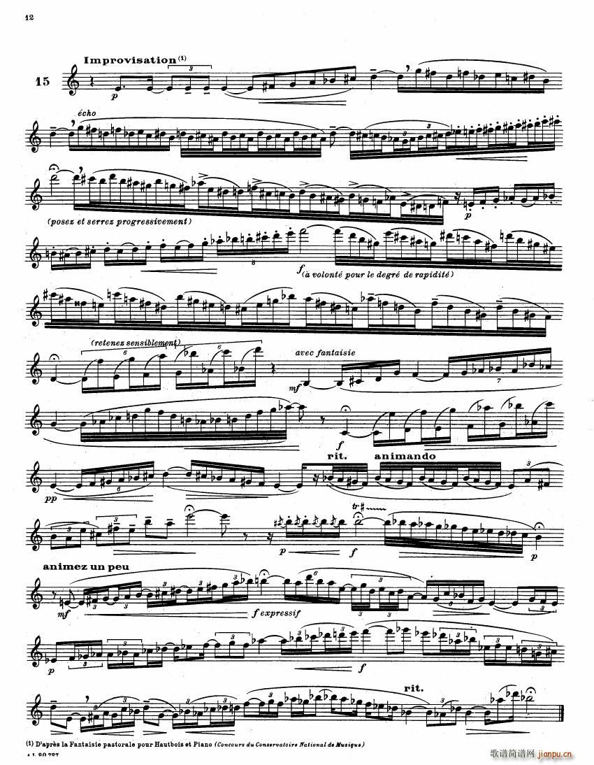 E Bozza 18 tudes Pour Hautbois(V)12