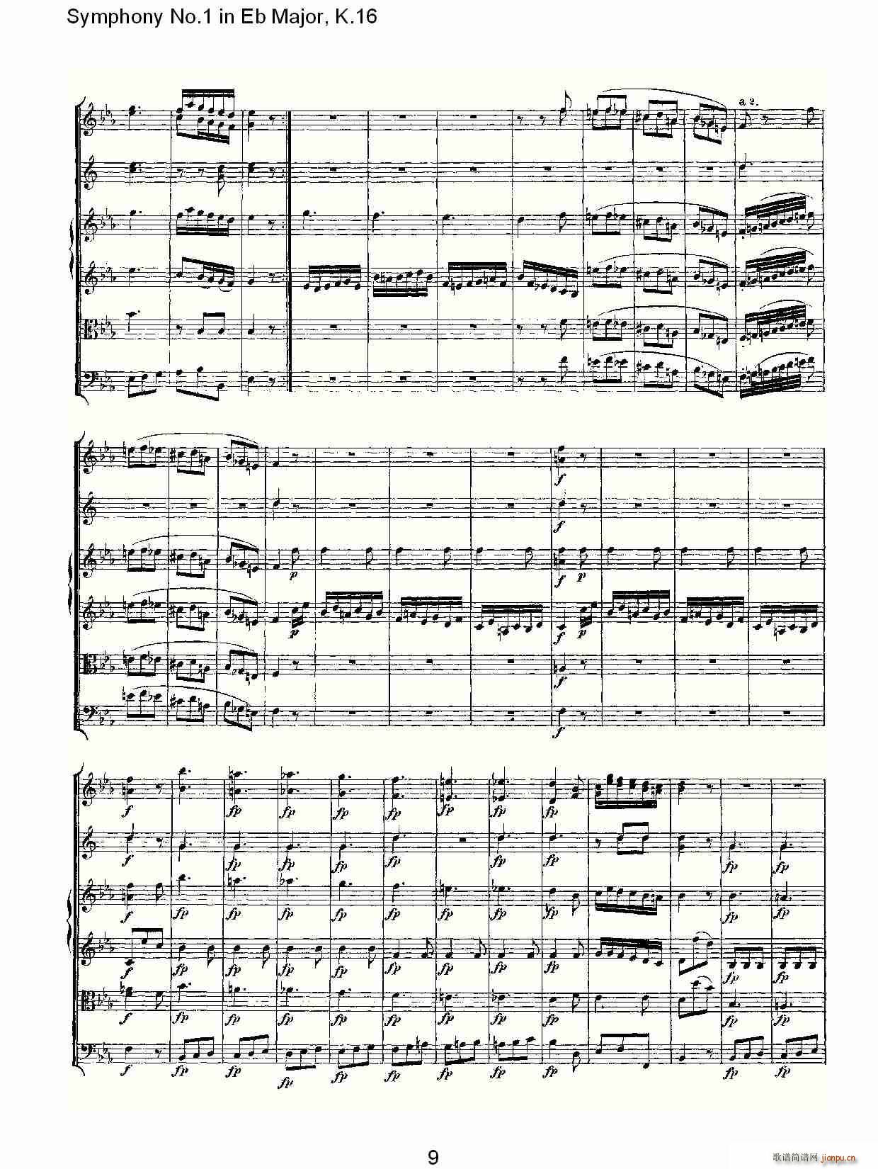 Symphony No.1 in Eb MajorK.16(ʮּ)9