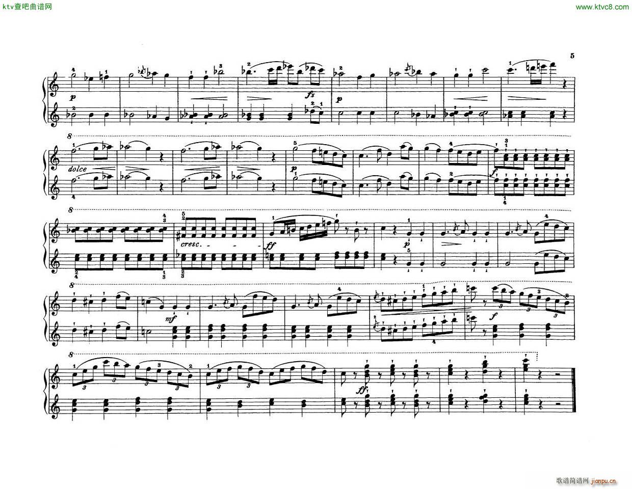 Anton Diabelli Sonates Mignonnes Op 150 Rondeau(V)8