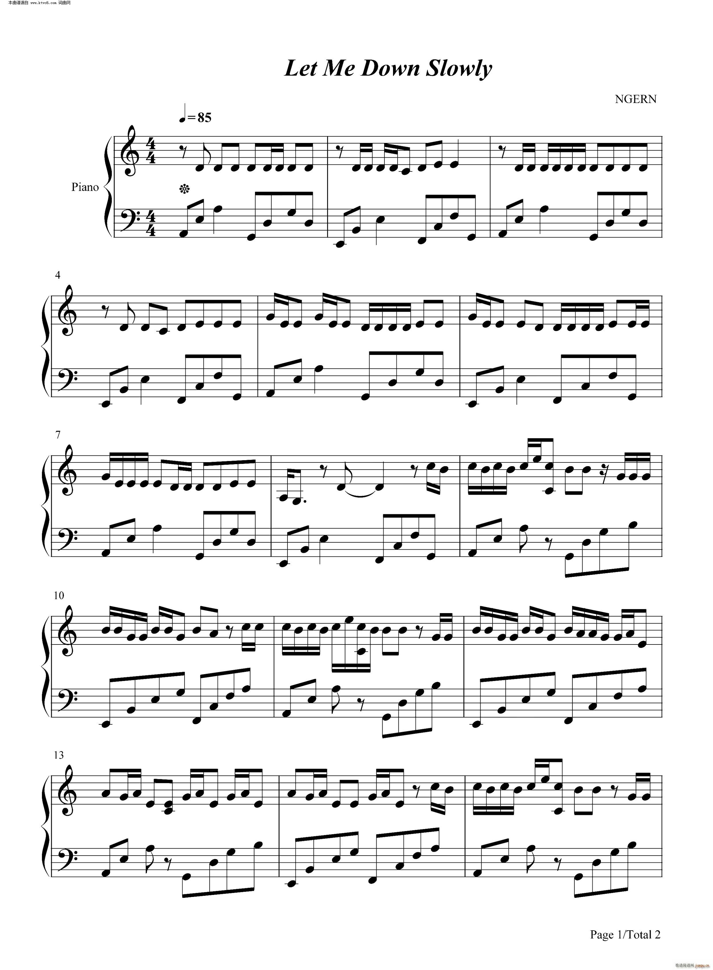 Let Me Down Slowly C{(jin)ΰ(V)1