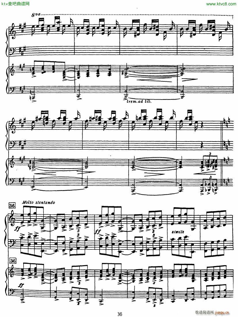 Rhapsody in Blue in Bb major Duet(V)36