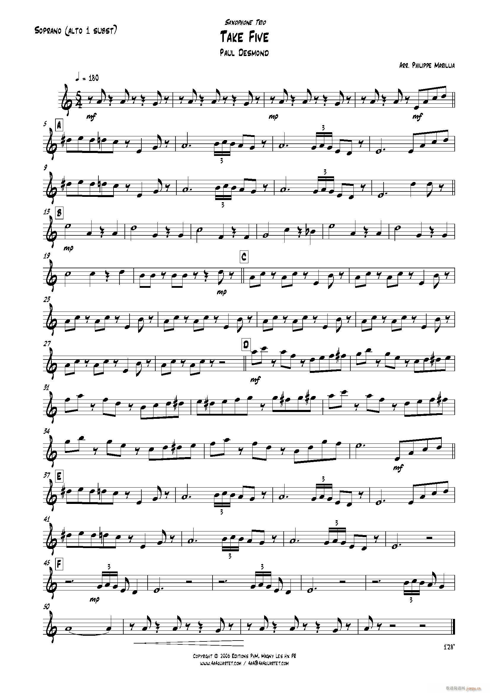 Take Five o(w)ʿ(V)1
