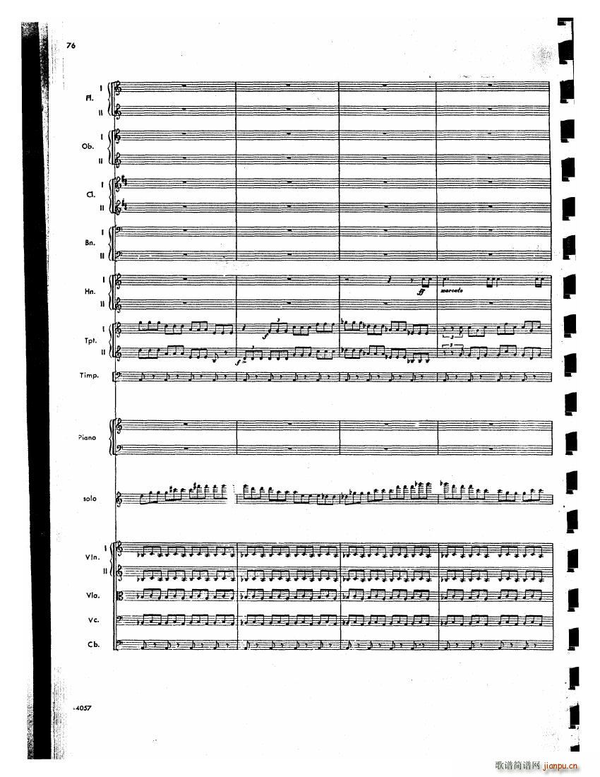 Barber op 14 Violin Concerto Score (V)35
