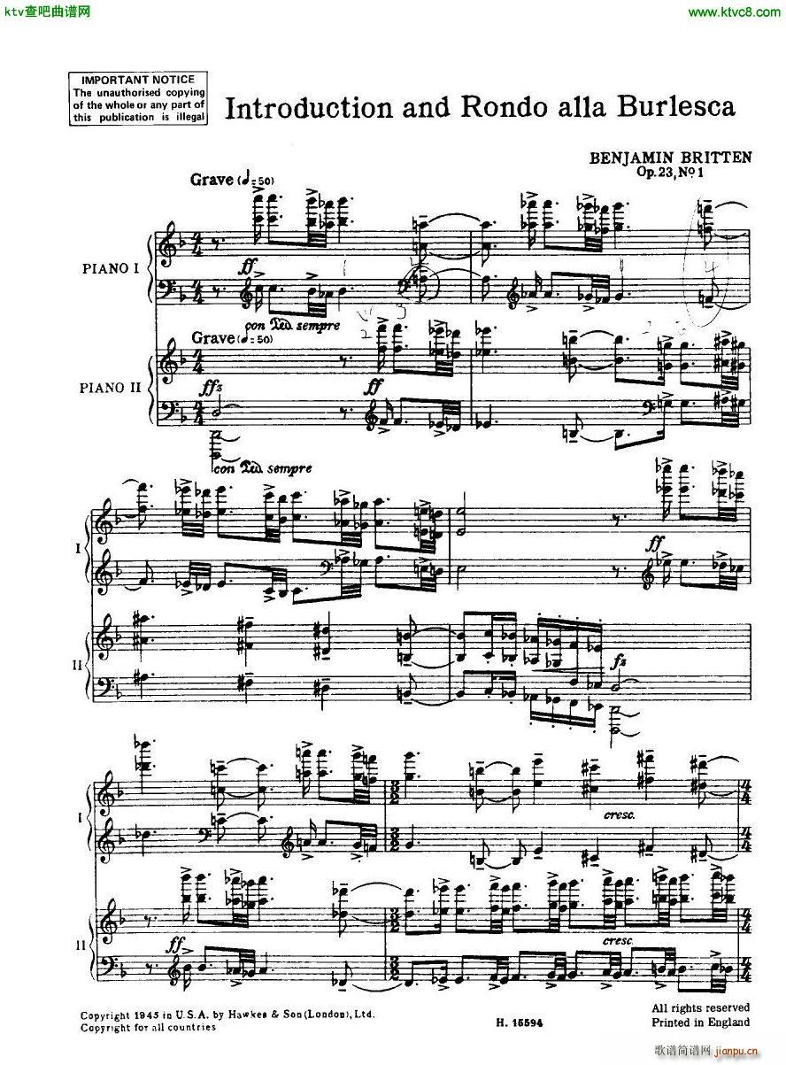 Britten Intro And Rondo Alla Burlesca(V)1