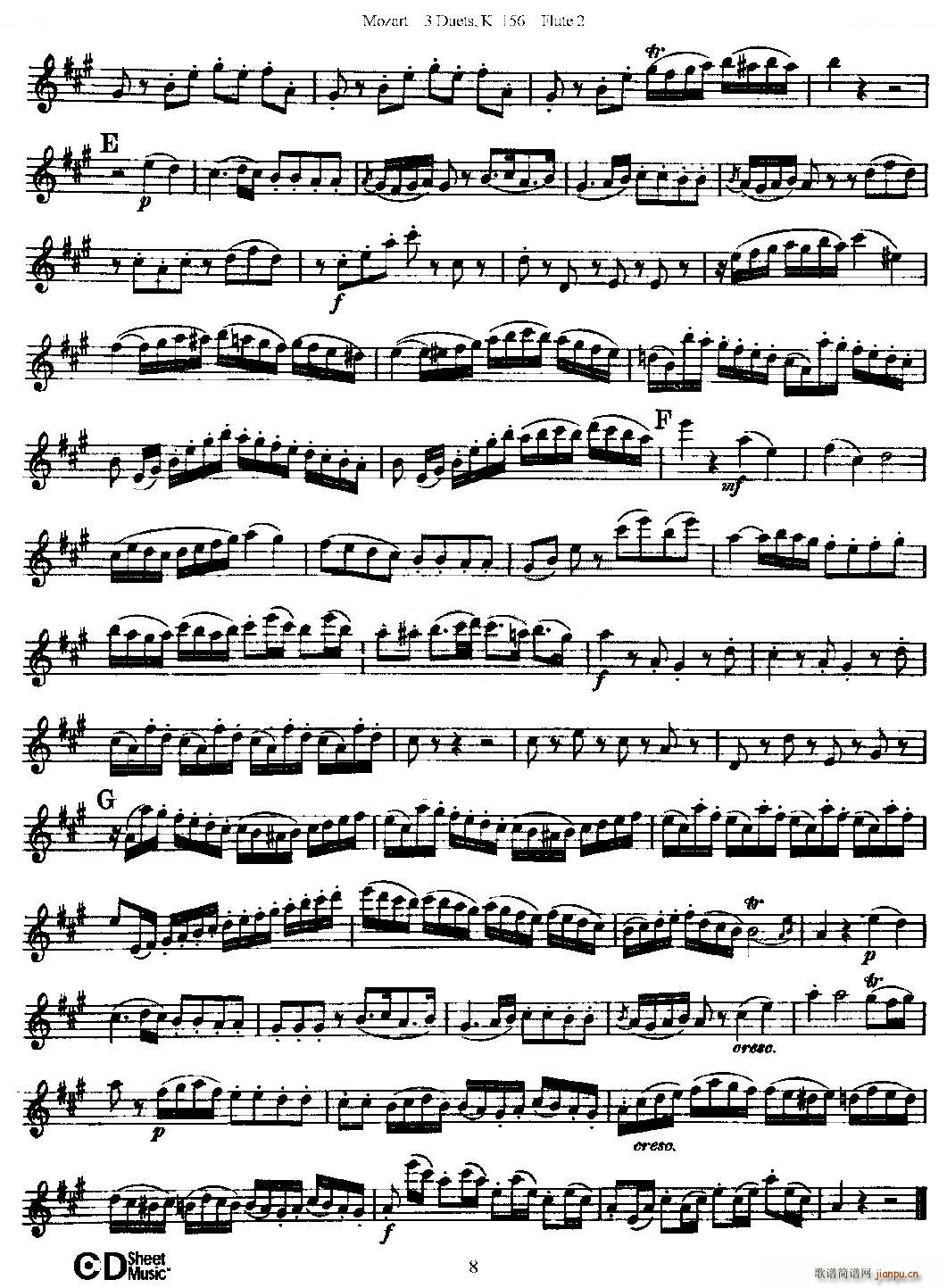 3 Duets K 156 ֮ڶL(chng)  K156̖ ~(ѺV)8