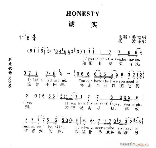 HONESTY(ָV)1