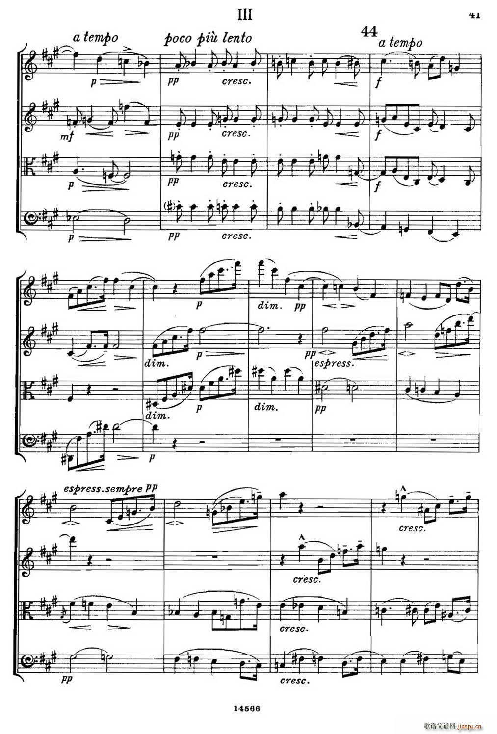 QUARTET Op 83  Ҙ(l )(V)8