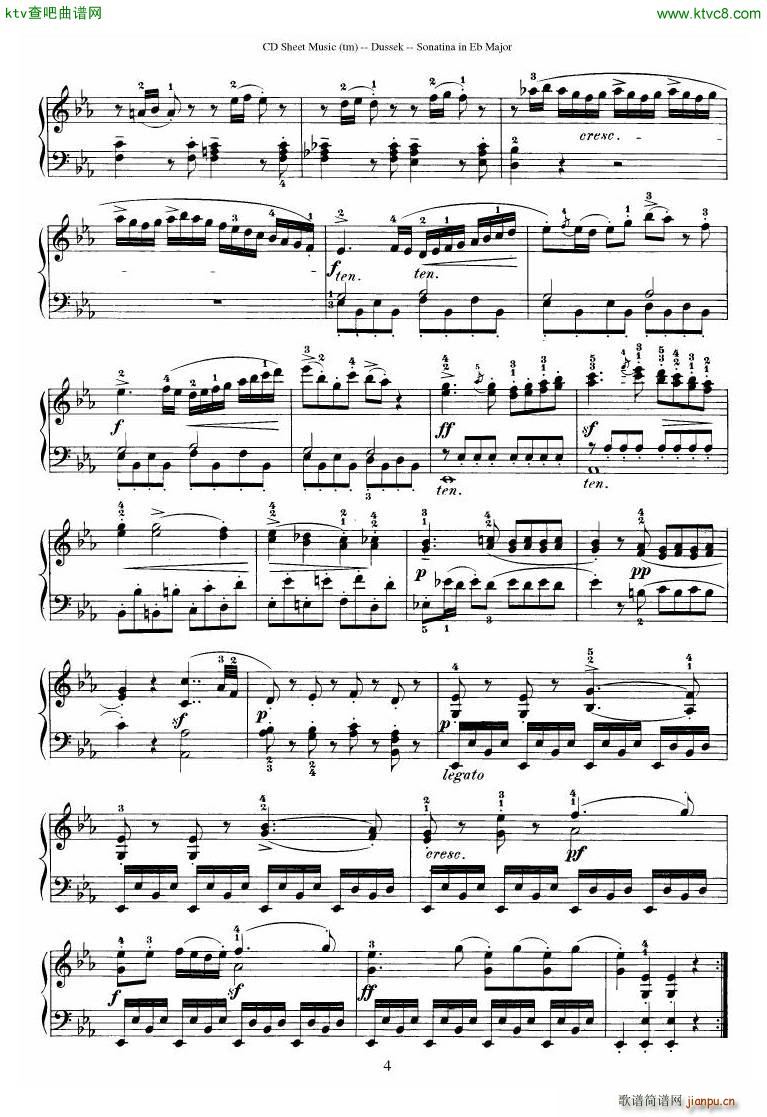 Dussek Sonatina in G Major(V)33