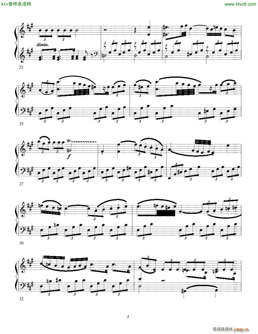 Clementi op 1 No 5 Sonate A major(V)3