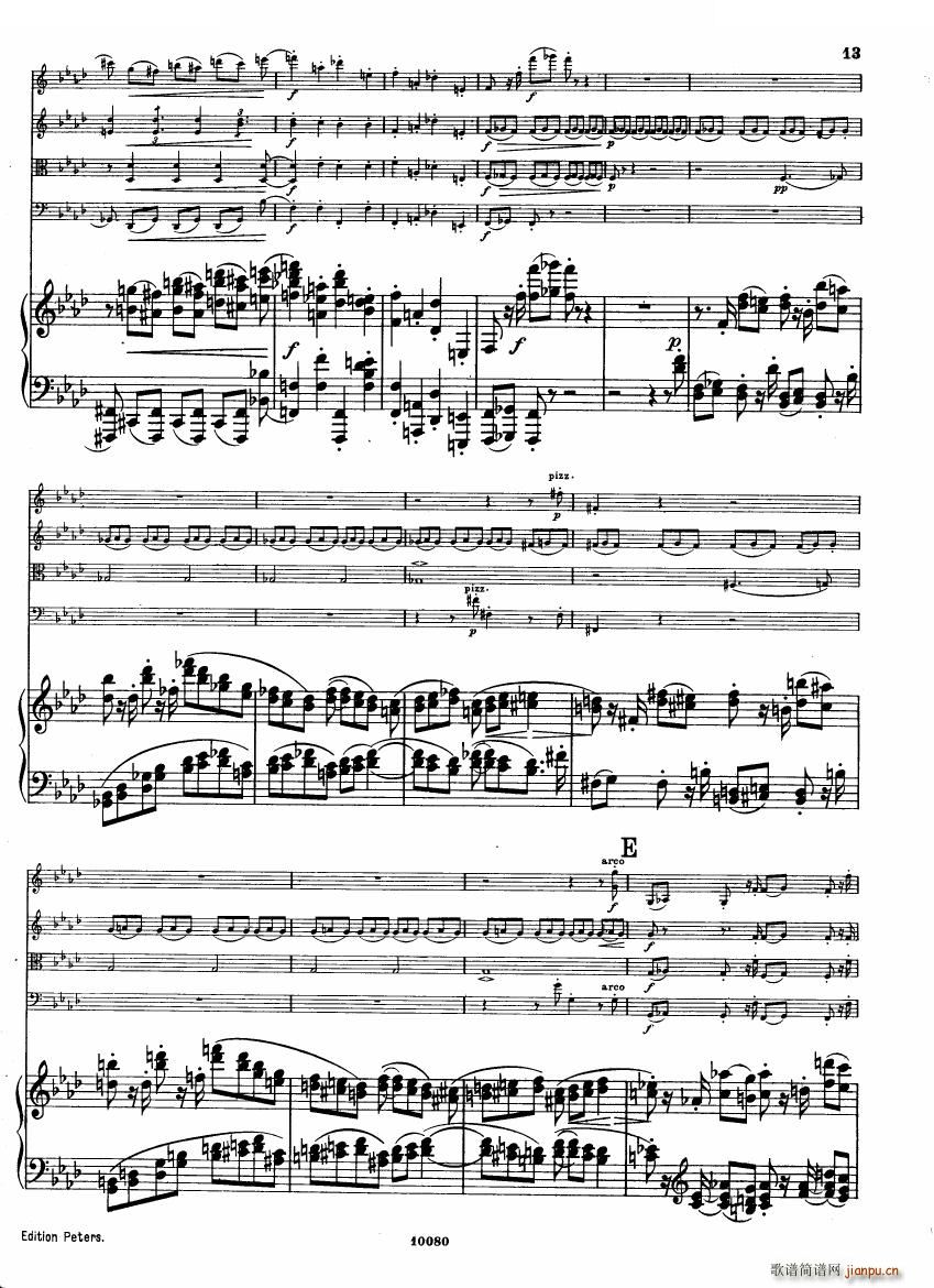 Brahms op 34 Piano Quintet f minor score һ(V)11