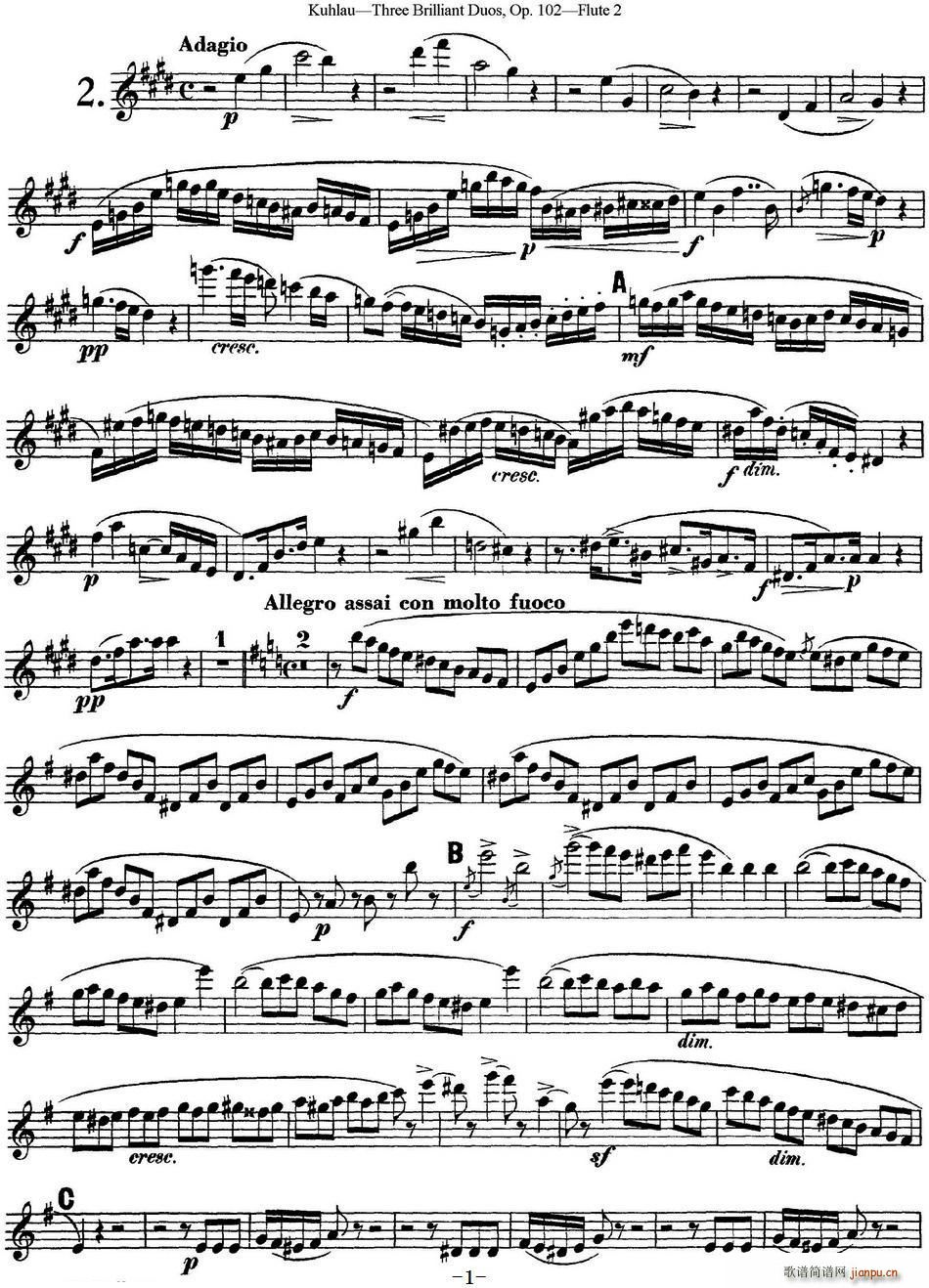 L(chng)ѶྚOP 102 Flute 2 NO 2(ѺV)1