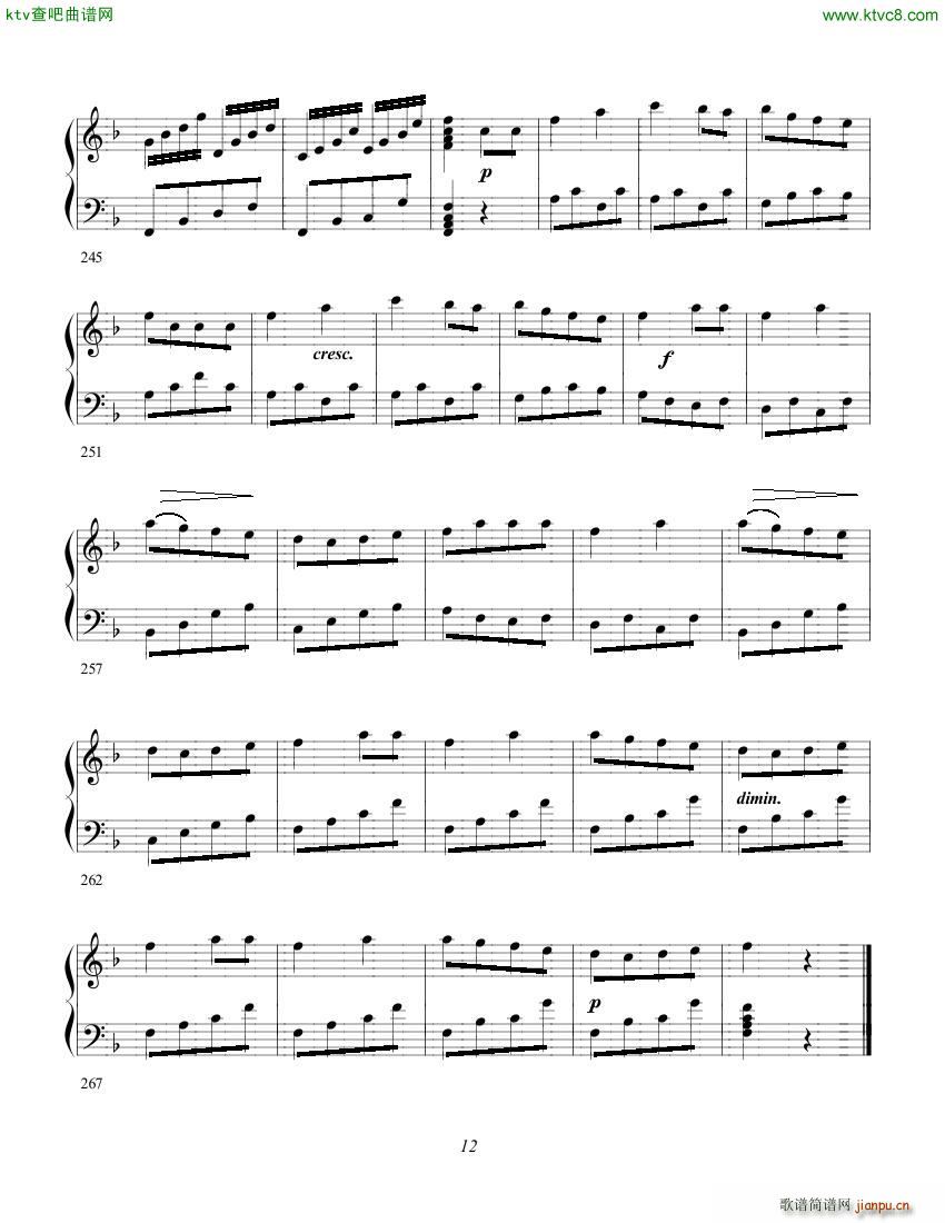 Clementi op 1a No 1 Sonate F major(V)12