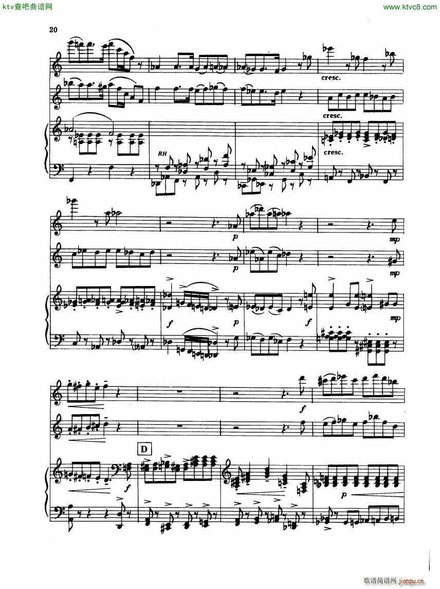 Madeleine Dring Trio For Flute Oboe And Piano(V)30