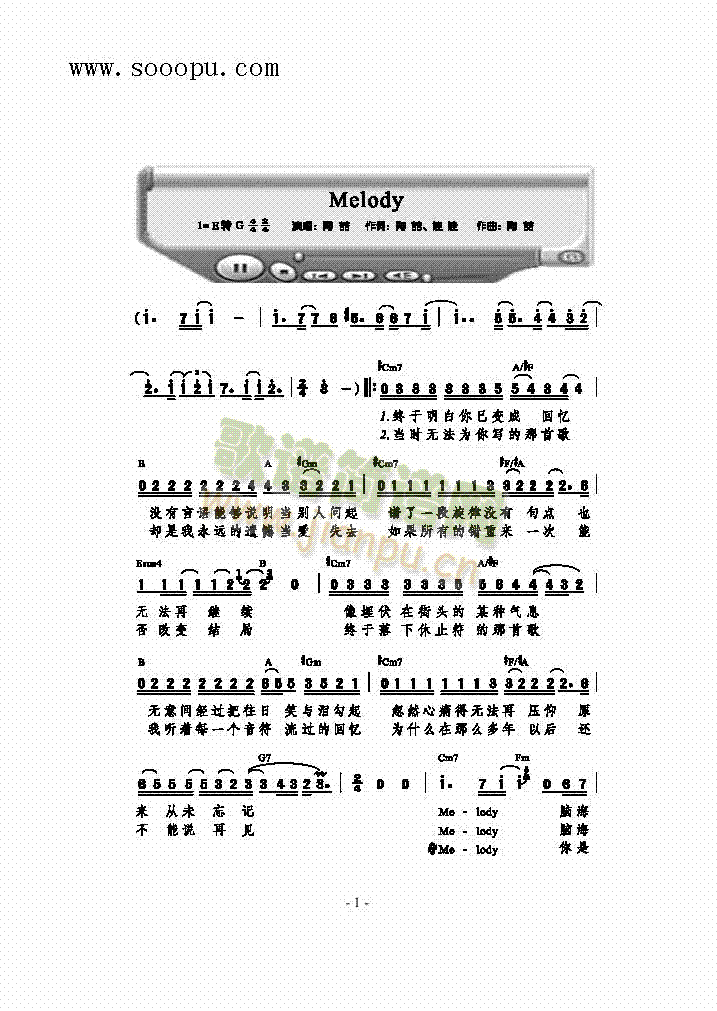 Melody(li)(jin)V((l )V)1