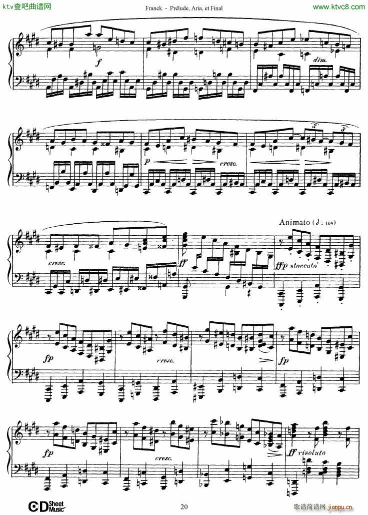 Franck Prlude Aria et Final(V)20