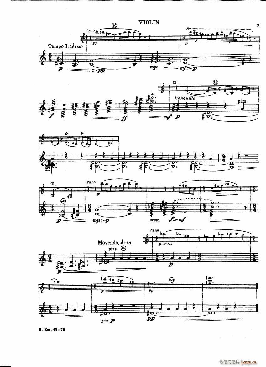 Bartok SZ 111 Contrasts violin(V)7