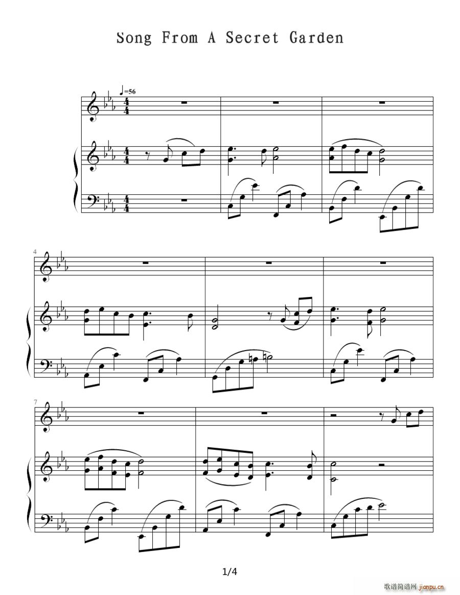 Song From A Secret Garden ٰV(V)1