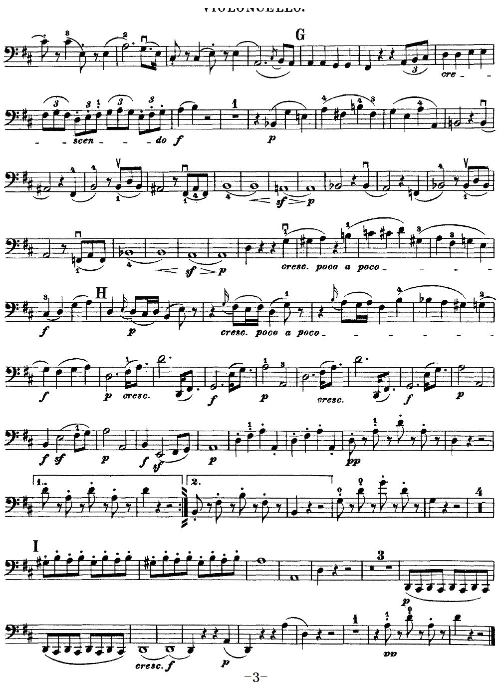 Mozart Quartet No 20 in D Major K 499 Cello(ʮּ)3