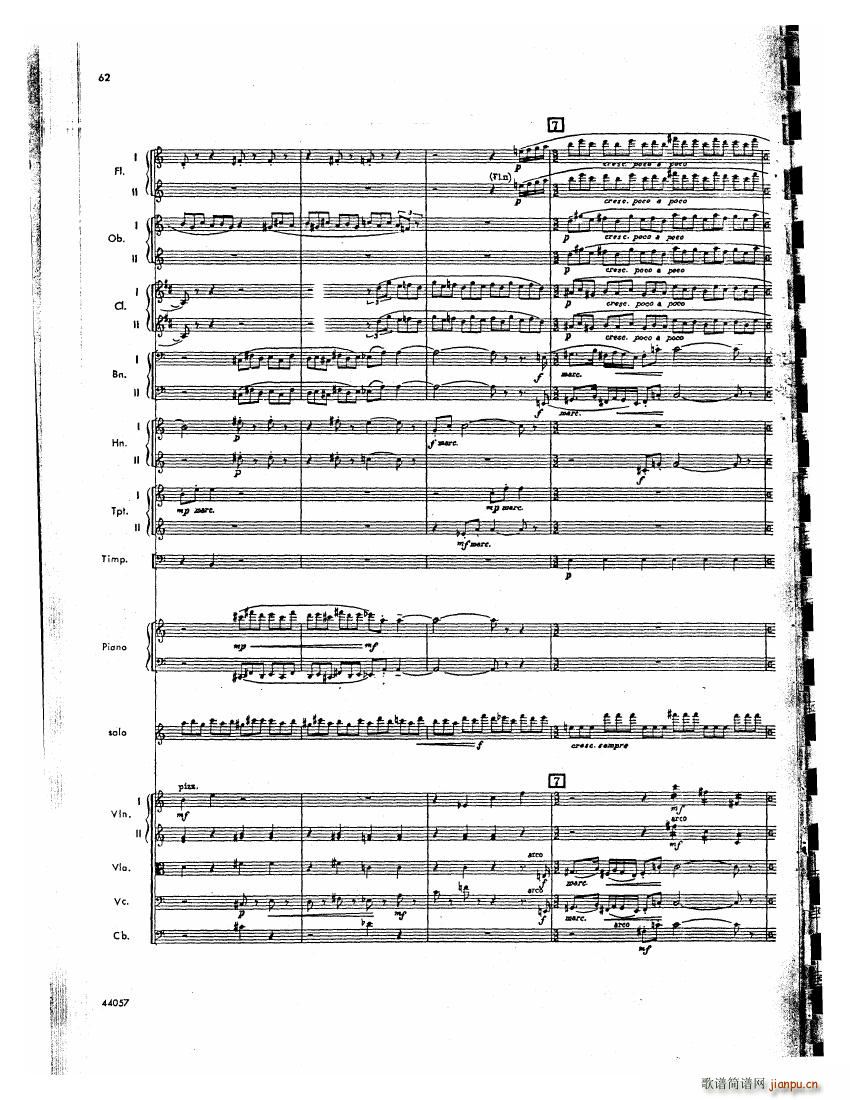 Barber op 14 Violin Concerto Score (V)21