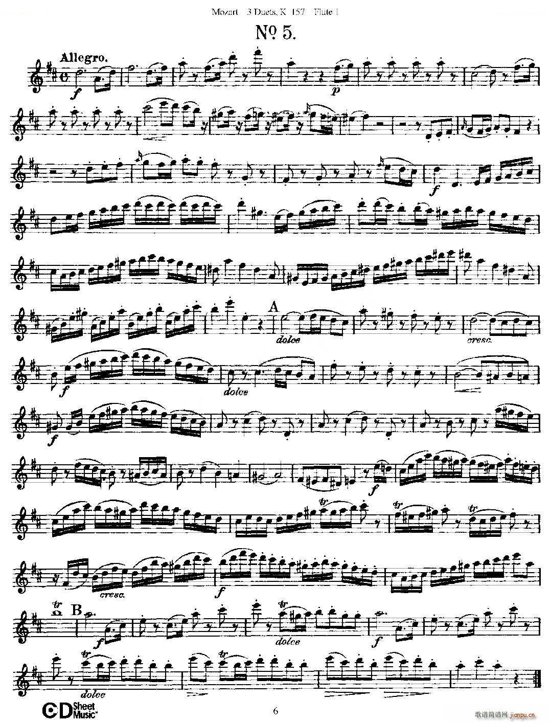 3 Duets K 157 ֮һL(chng)  K157̖ ~(ѺV)5