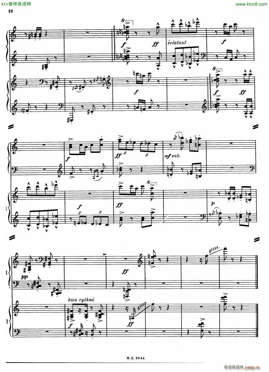 Auric Partita for two pianos(V)18