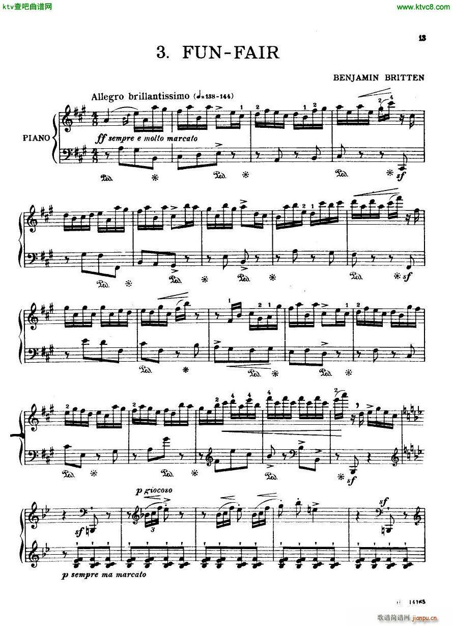Britten Holiday Diary Op 5(V)12