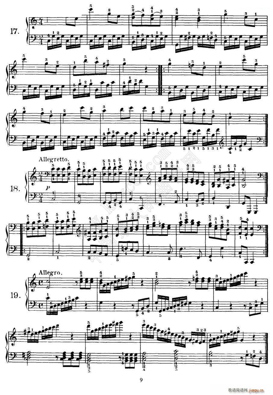 Czerny 100 Progressive Studies Op 139 1 21(V)9