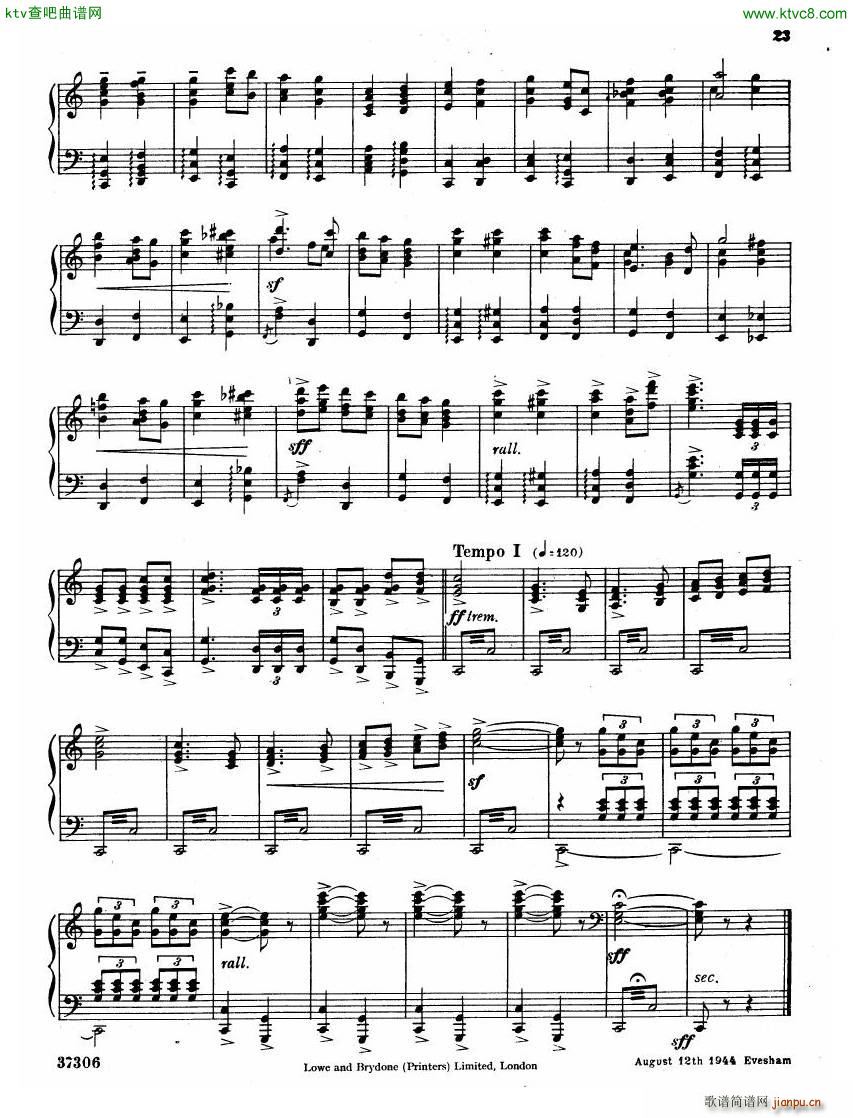 Coates The Three Elizabeths Piano Suite(V)24