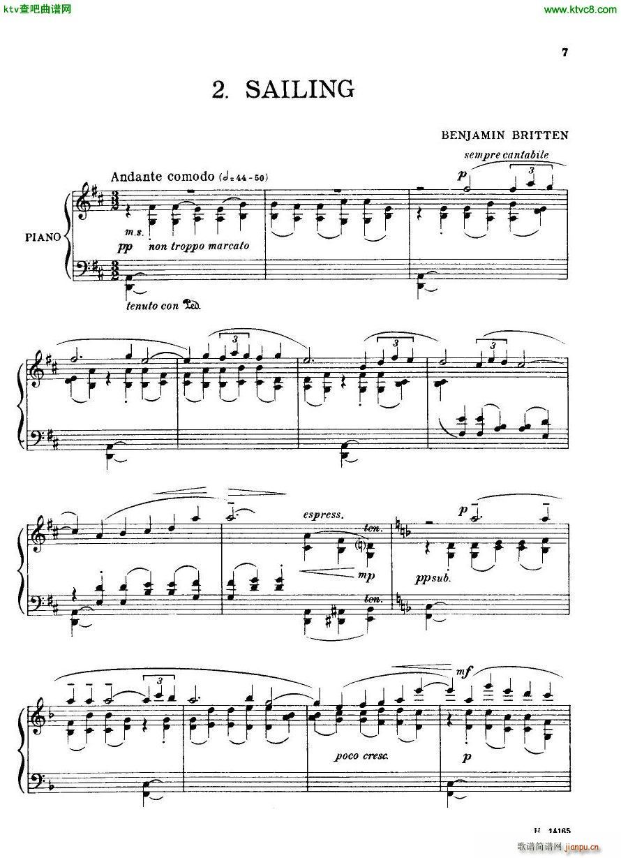 Britten Holiday Diary Op 5(V)6