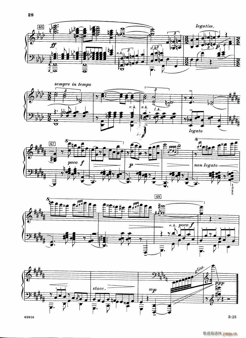 Barber op 28 Souvenirs piano solo(V)26