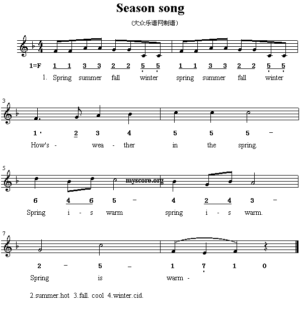 Ӣă裺Seasonsong()1