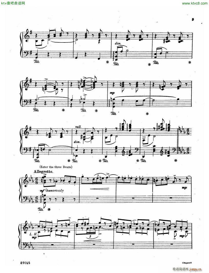 Coates The Three Bears Phantasy(V)9